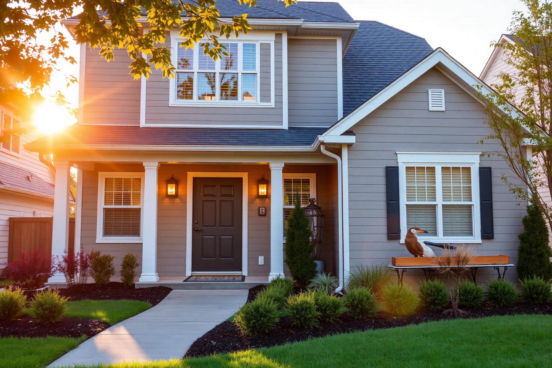 Modern American family home protected by professional pest control